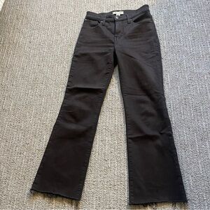 Madewell Women's Classic Black Wide Leg Jeans